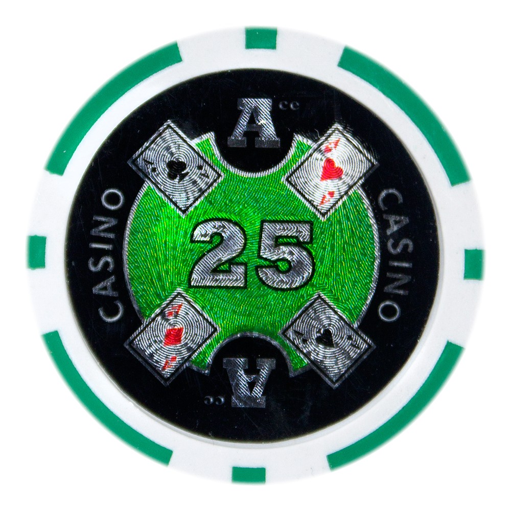 Roll of 25 - Ace Casino 14 gram - $25
