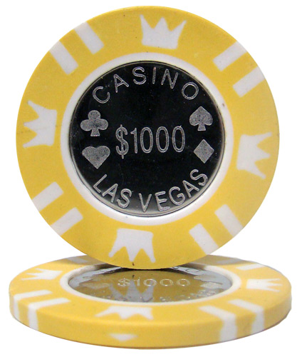 Roll of 25 - Coin Inlay 15 Gram - $1,000 Chip