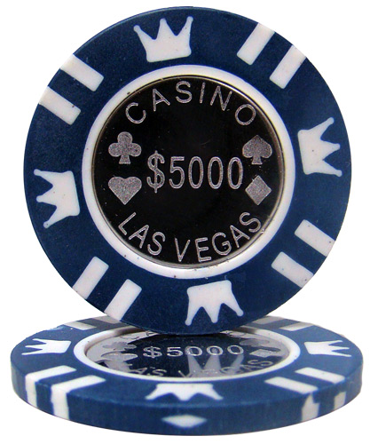 Roll of 25 - Coin Inlay 15 Gram - $5,000 Chip