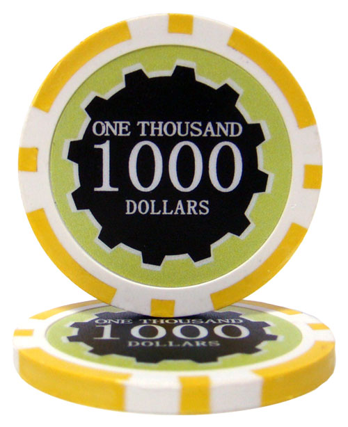 Roll of 25 - Eclipse 14 Gram Poker Chips - $1,000