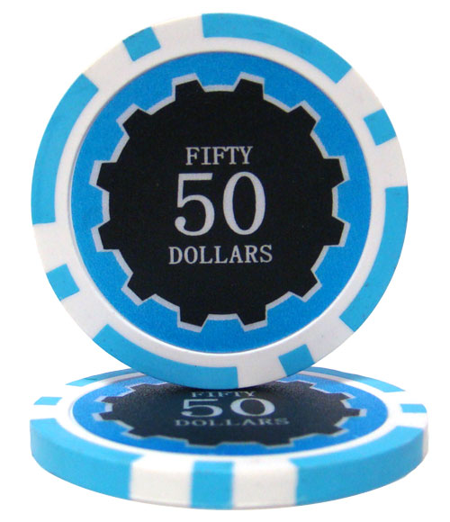 Roll of 25 - Eclipse 14 Gram Poker Chips - $50