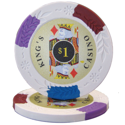Roll of 25 - Kings Casino 14 gram Pro Clay - $1