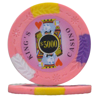 Roll of 25 - Kings Casino 14 gram Pro Clay - $5,000