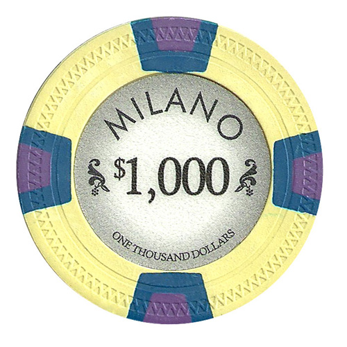 Roll of 25 - Milano 10 Gram Clay - $1000