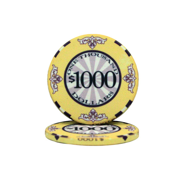 Roll of 25 - $1000 Scroll 10 Gram Ceramic Poker Chip