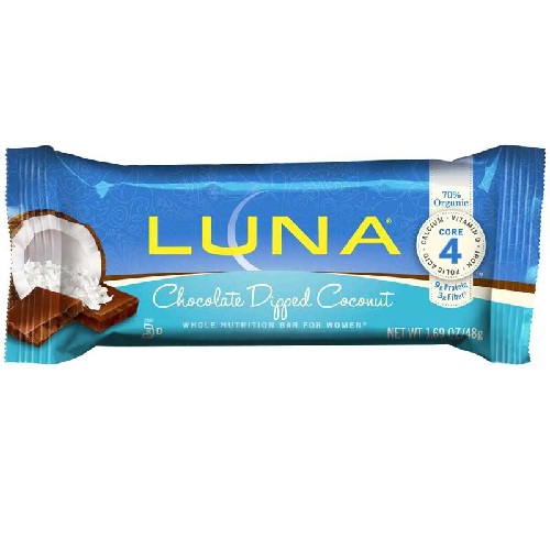 Clif Bar Organic Luna Chocolate Dipped Coconut (15x1.69 Oz)