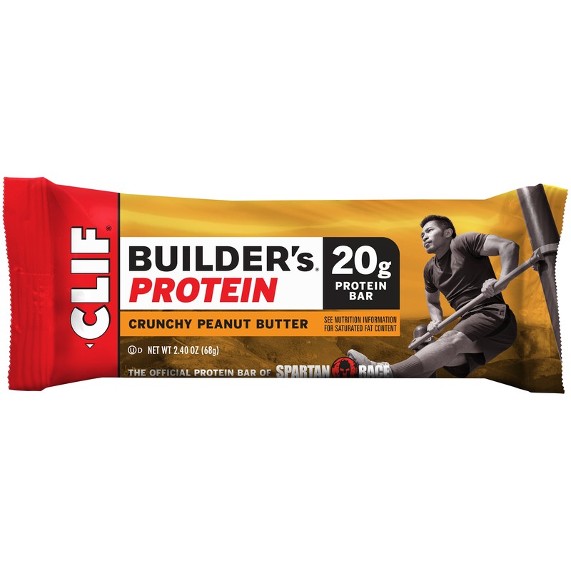 Clif Bar Builder's Bar Crunchy Peanut Butter (12x2.4Oz)