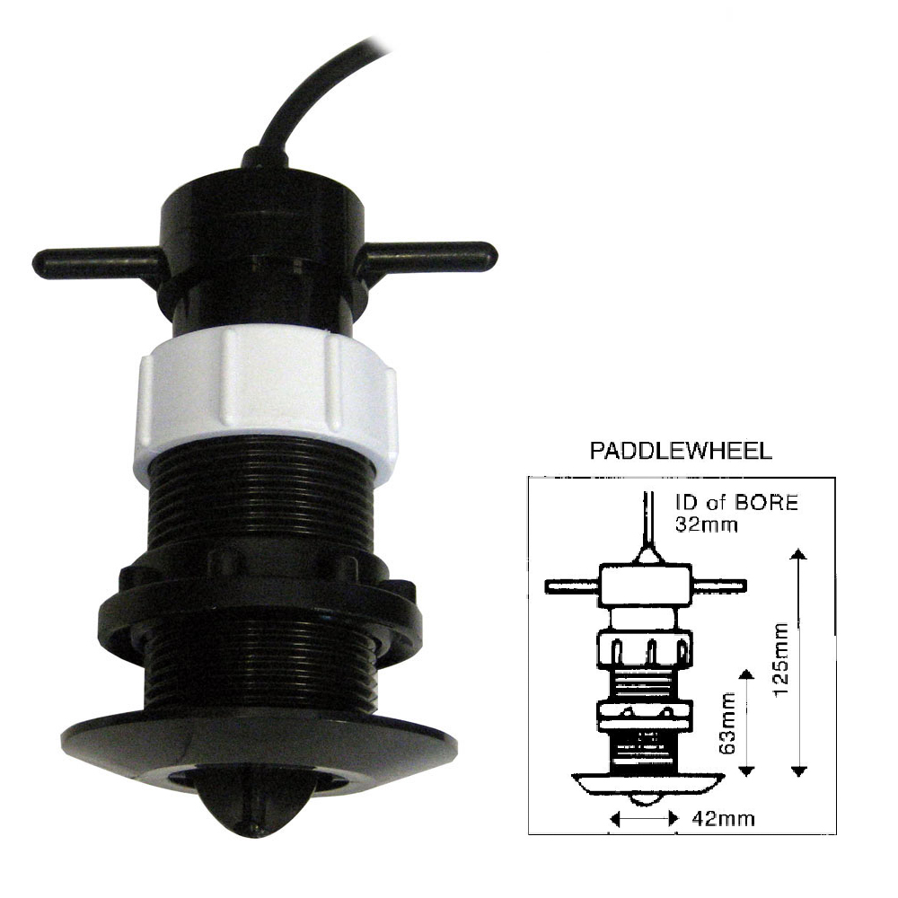 Clipper Speed Log Paddle Wheel Unit Complete with Thru Hull Fitting