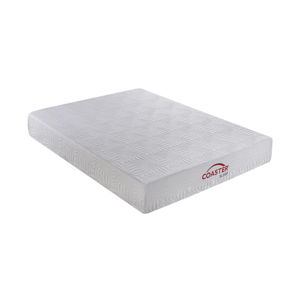 Key Twin Long Memory Foam Mattress White