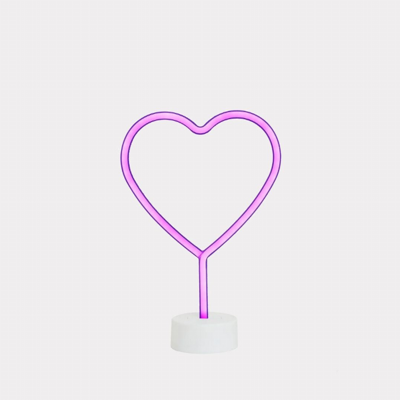 Heart LED Neon Desk Lamp