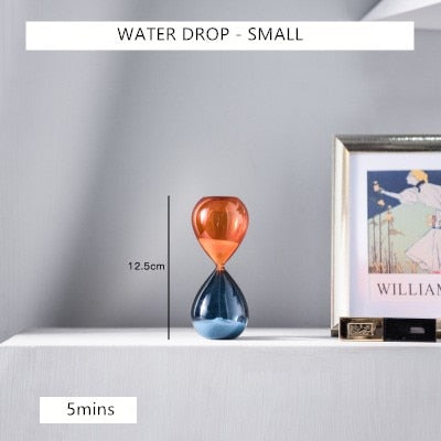 Hourglass Sand Timers Small Blue & Orange