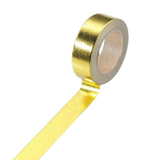 Metallic Foil Washi Tape 15mmx10m gold