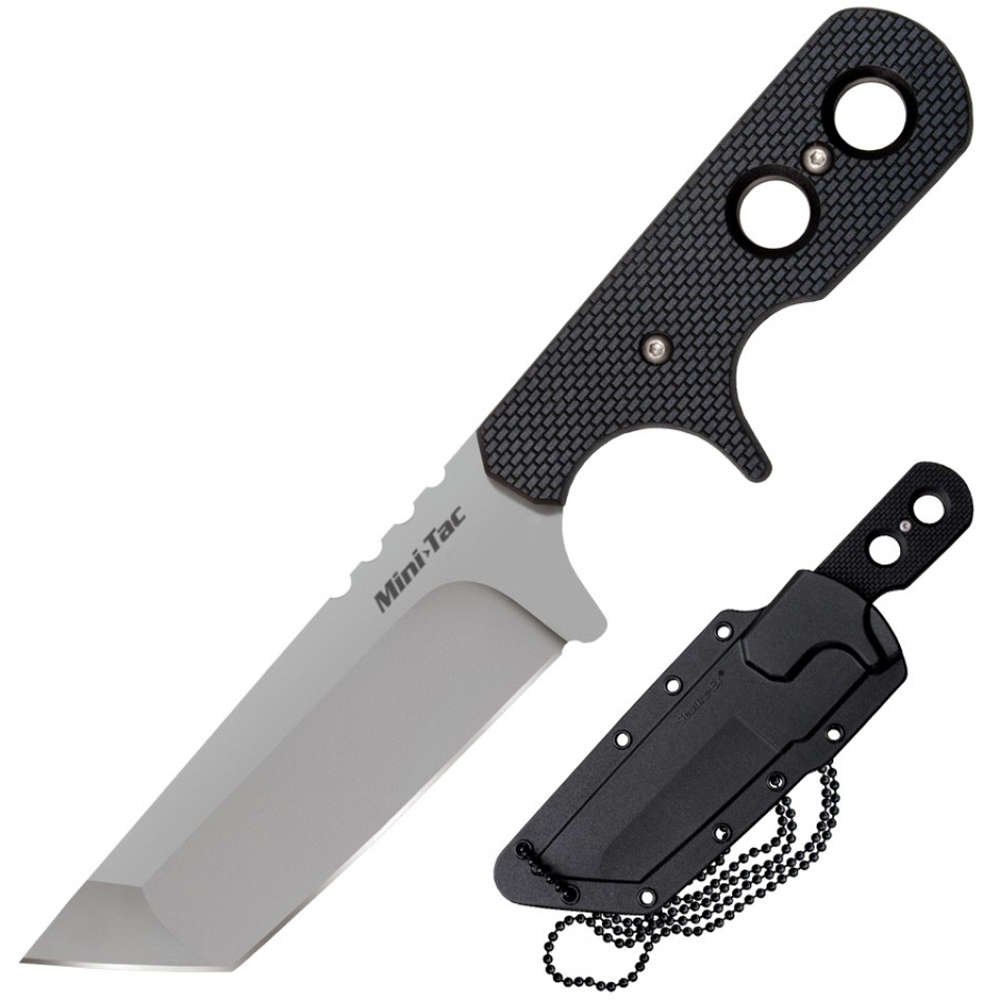 Cold Steel Mini Tac Fixed 3.75 in Tanto Plain Polymer