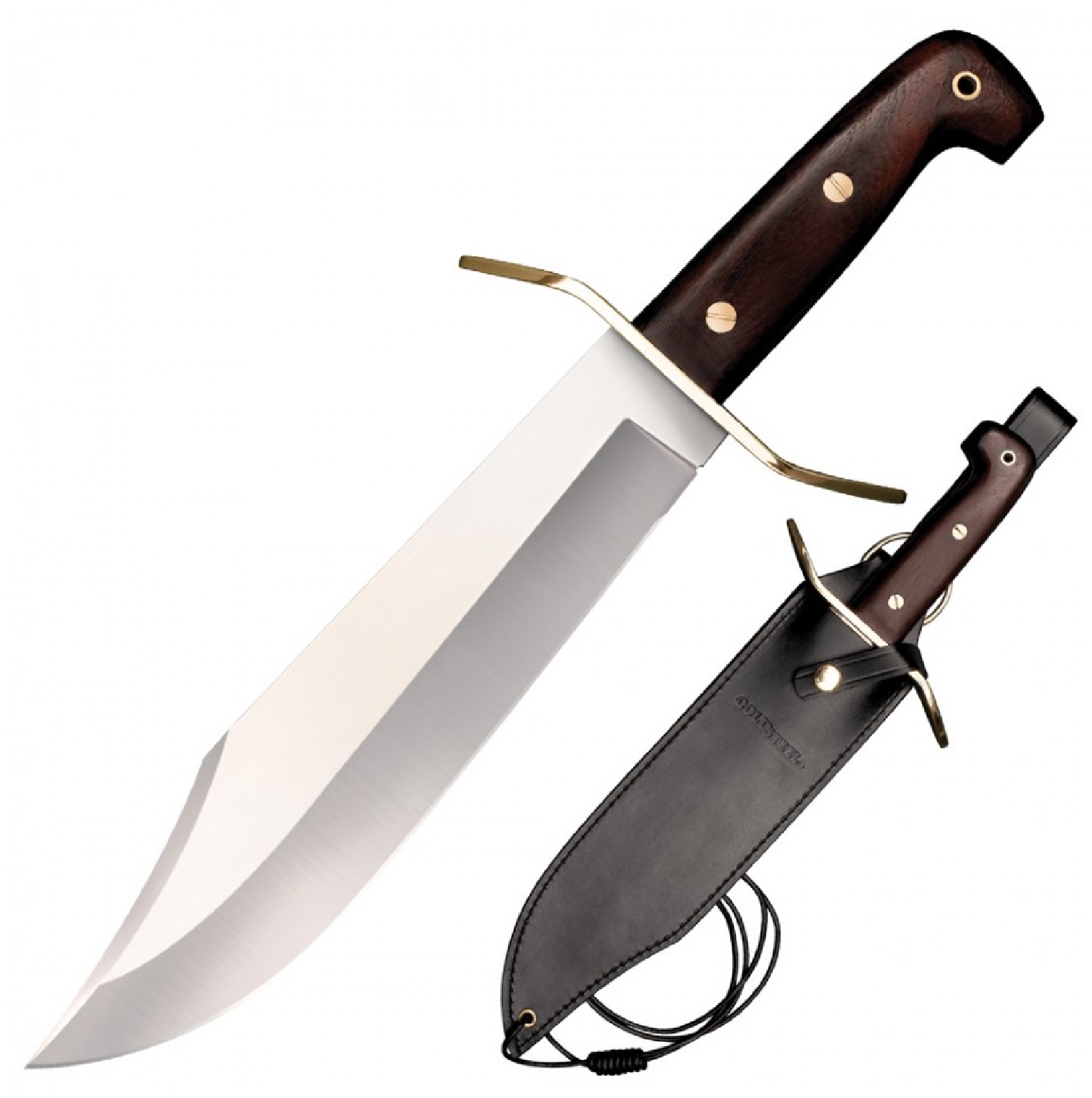Cold Steel Wild West Bowie Fixed 10.75 in Blade Wood Handle