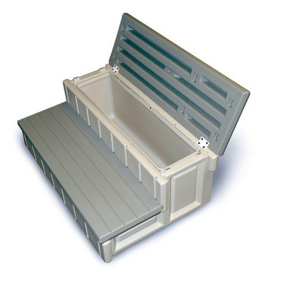 Spa Steps, Deluxe Storage, 36" Wide, Gray