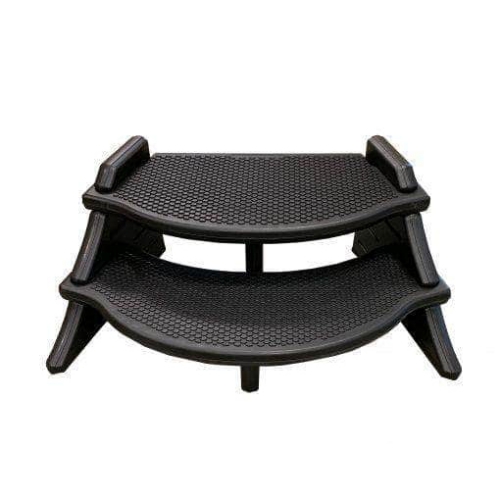 Step, Confer, The Edge Spa Step, Black w/Black Side Walls