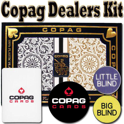 Copag Dealer Kit - 1546 Black/Gold Bridge Regular