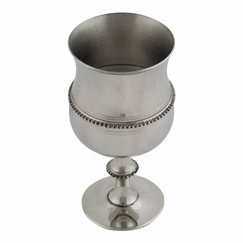 Beaded Goblet Pewter