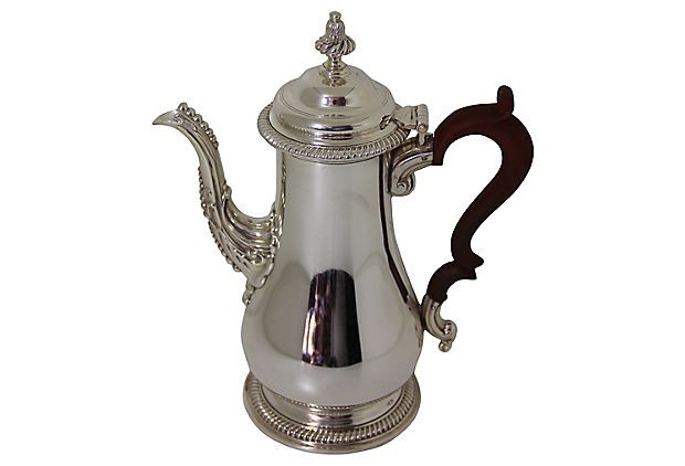 Georgian Style Silver-Plated Coffee Pot c.1900
