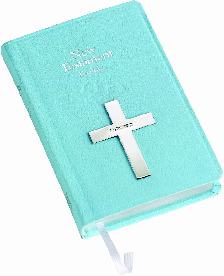 New Testament Bible With Sterling Silver Cross