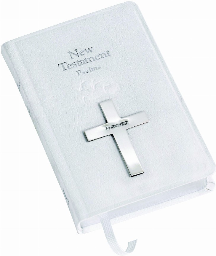 New Testament Bible With Sterling Silver Cross