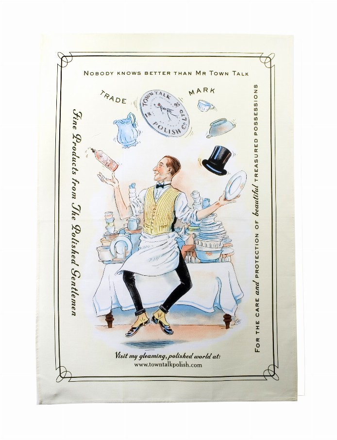 Tea Towel - Juggling Mr. Town Talk image