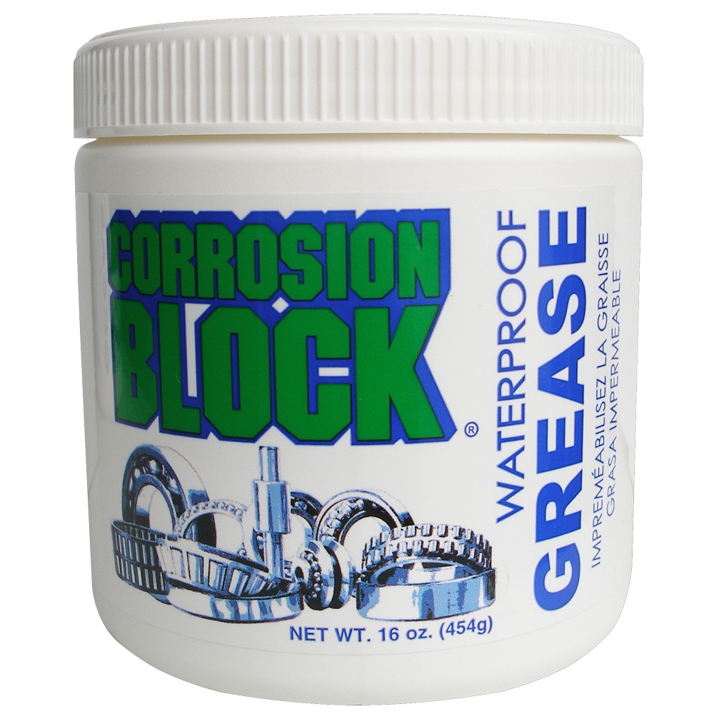 Corrosion Block High Performance Waterproof Grease - 16oz Tub - Non-Hazmat, Non-Flammable & Non-Toxic *Case of 6*