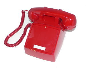 250047-VBA-NDL Red desk no dial