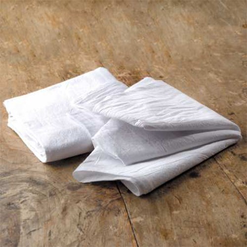 Premium Flour Sack Towel by Craft Basics (Pack of 10) - 22" x 36" Soft white