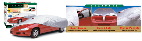Station Wagon Cover - SILVERTECH - Ideal Protection Against Sun & Heat Damage - BETTER - Silver