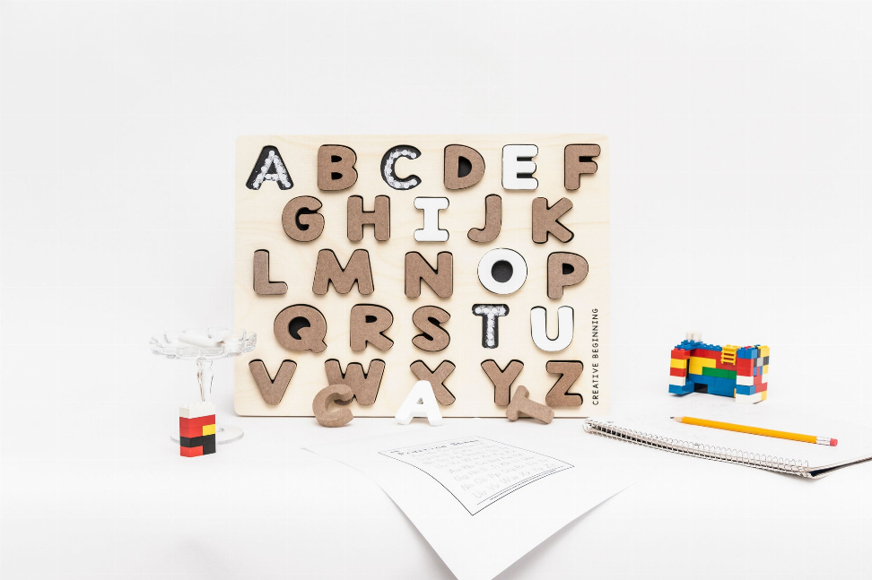 Alphabet Chalkboard Puzzle