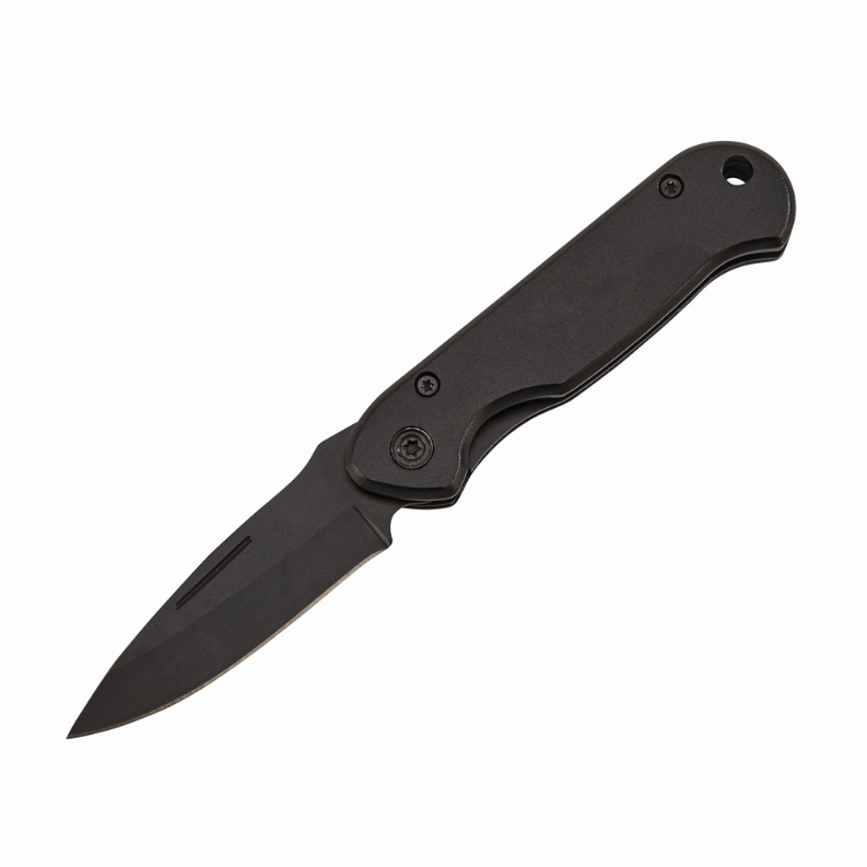 All Black Locking Pocket Knife, 3.5"