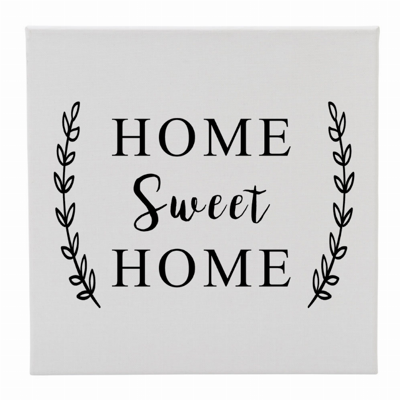 Canvas 12X12 Home Sweet Home (Wheat)