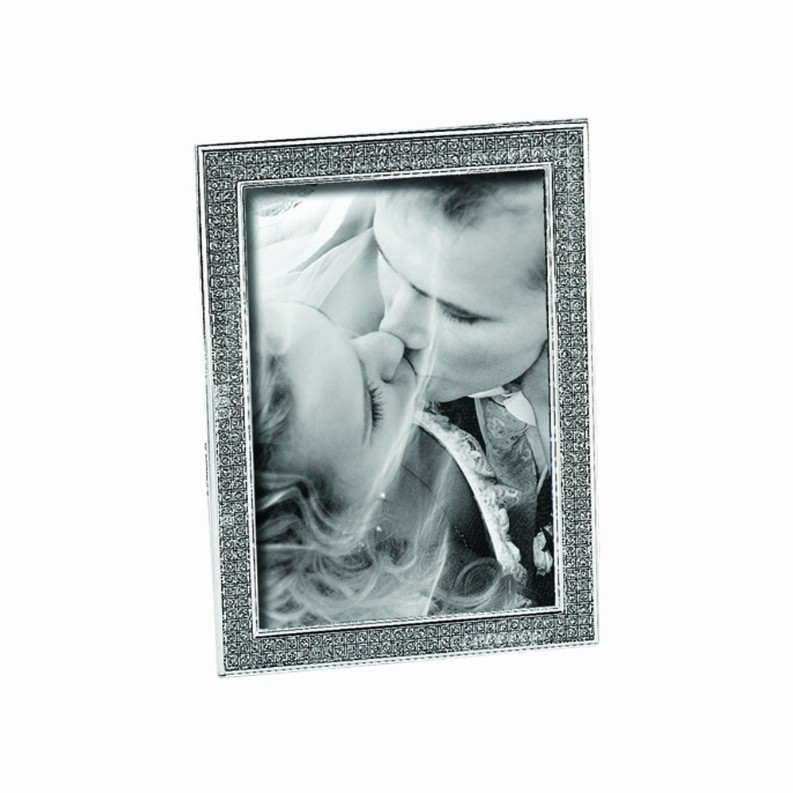 Glitter Galore Frame, Nickel Plated Holds 5" X 7"