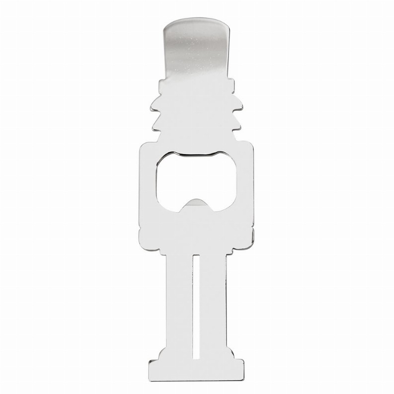 Nutcracker Bottle Opener, Nickel Plated 5"