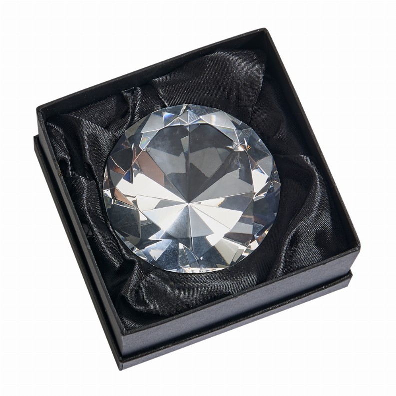 Optic Diamond Paperweight, 3.25"