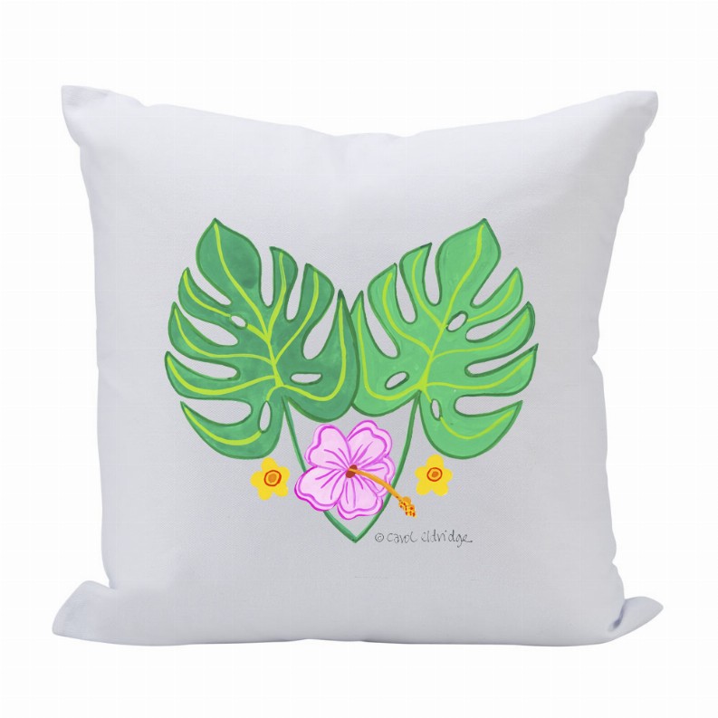 Pillow 16X16 2 Leaves/3 Flowers