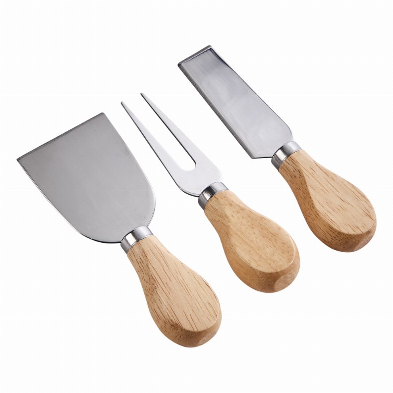 Set/3 Cheese Tools with Wood Handles 5"