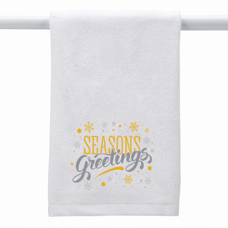 White Towel Seasons Greetings