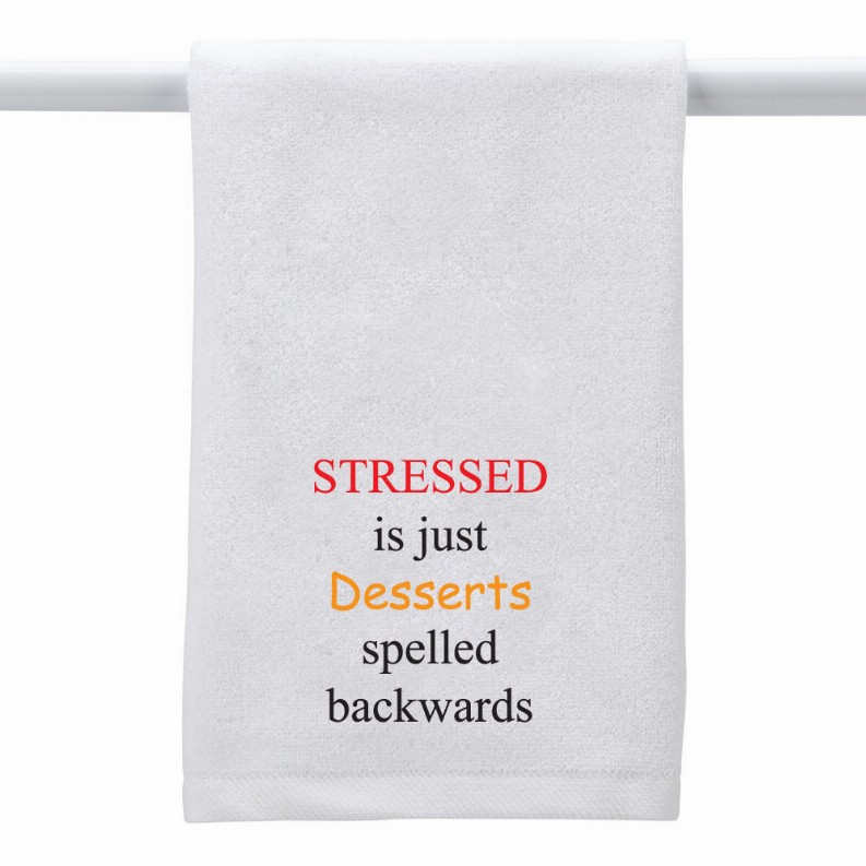 White Towel Stressed/Desserts