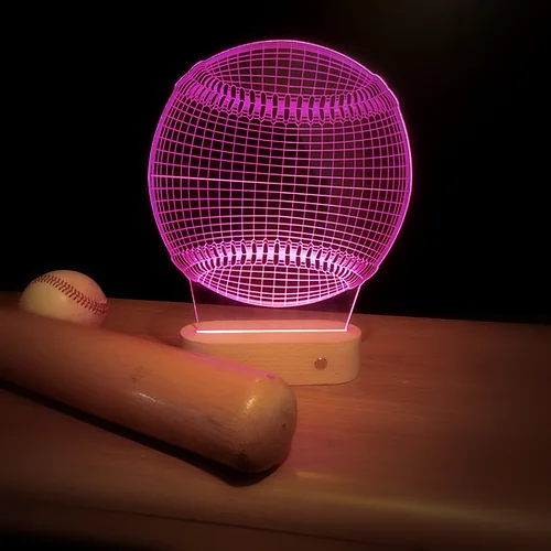 Baseball LED Lamp