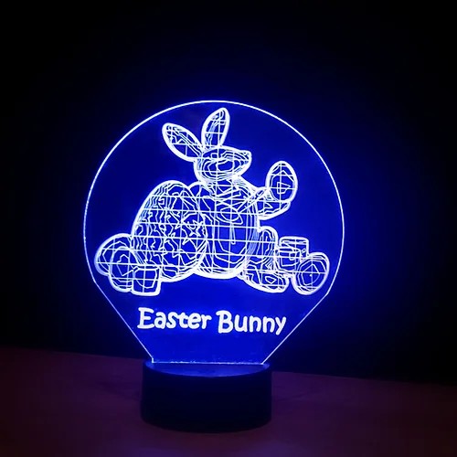 Easter Bunny - 3 1/2" Round Base