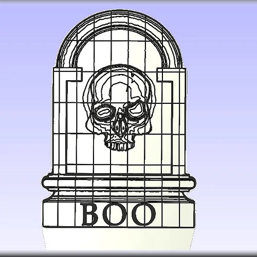 Halloween Designs - Tombstone 13" Strip Base for 12" x 12" Acrylic Insert