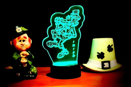 Irish Leprechaun - 13" Strip Base for 12" x 12" Acrylic Insert