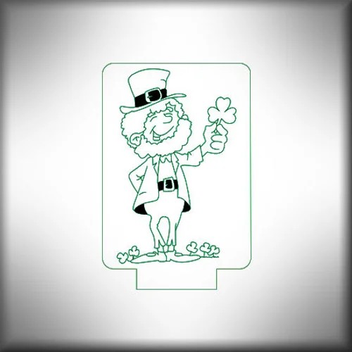 Irish Leprechaun #2 - 3 1/2" Round Base