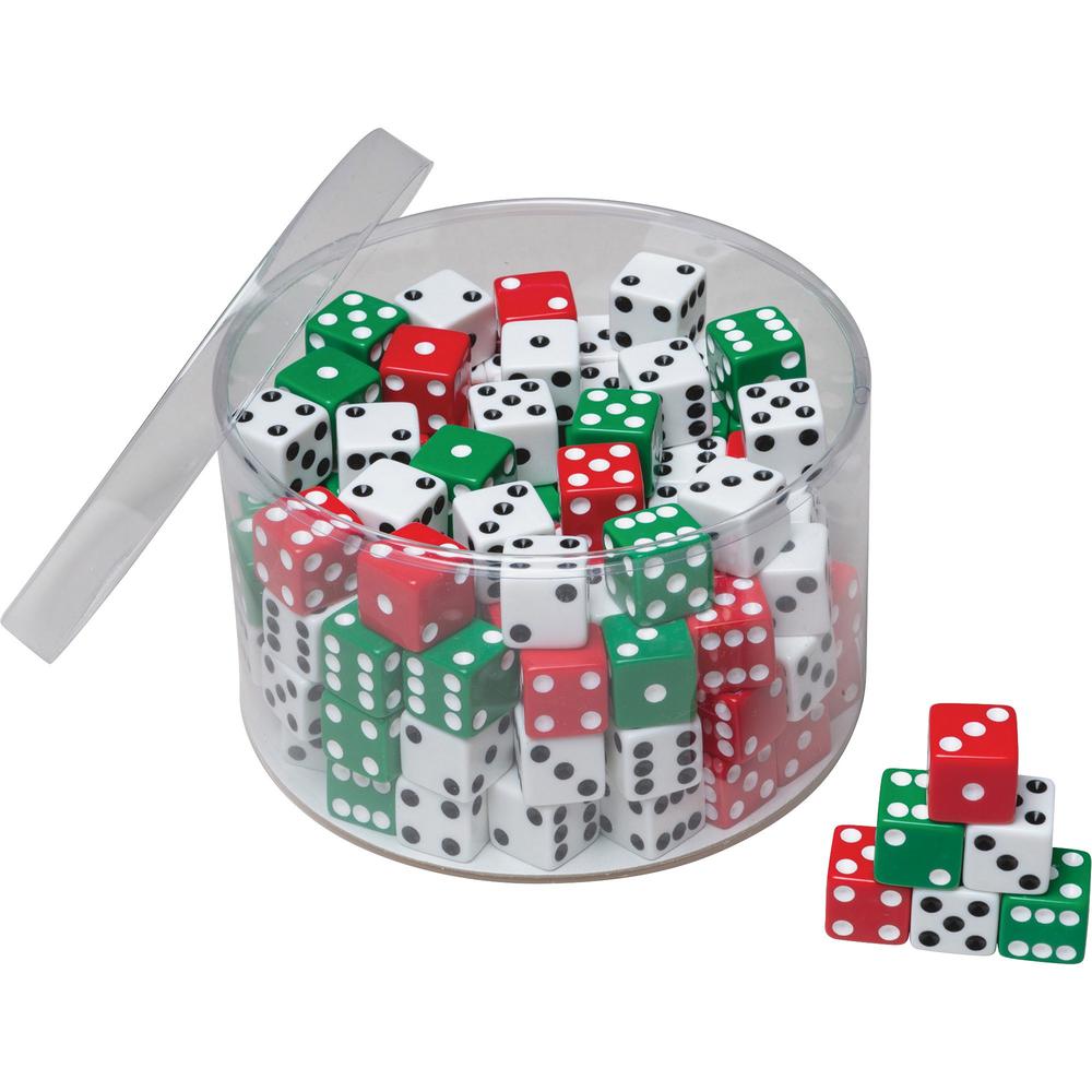 Creativity Street Tub of Dice - 4 Year & Up Age - 144 Pieces - 144 / Pack - Assorted