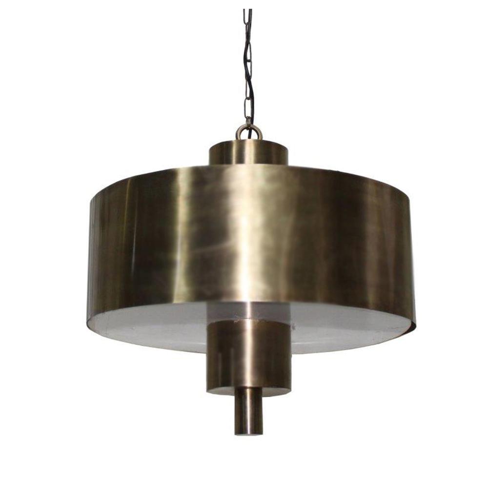 23"H METAL + ACRYLIC PENDANT LIGHT