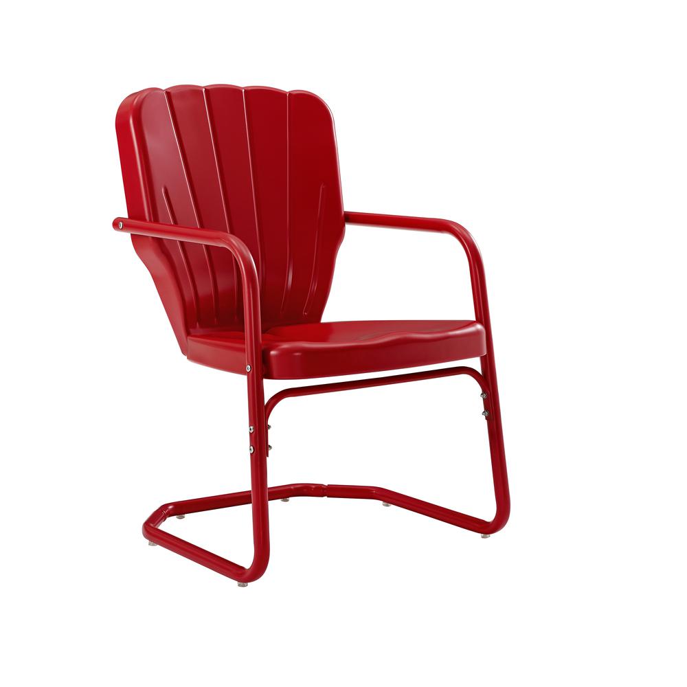 Ridgeland 2Pc Outdoor Metal Armchair Set Red - 2 Chairs