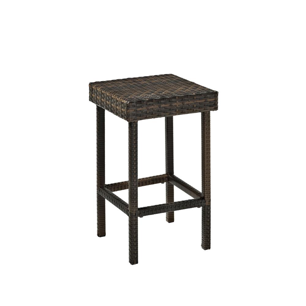 Palm Harbor 2Pc Outdoor Wicker Counter Height Bar Stool Set Brown - 2 Stools