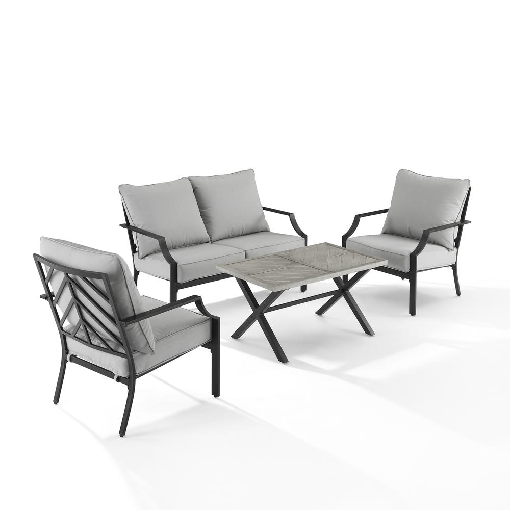 Otto 4Pc Outdoor Metal Conversation Set